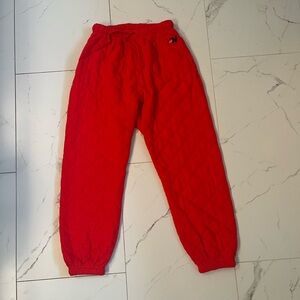 Red Aviator Nation quilted pants NWT